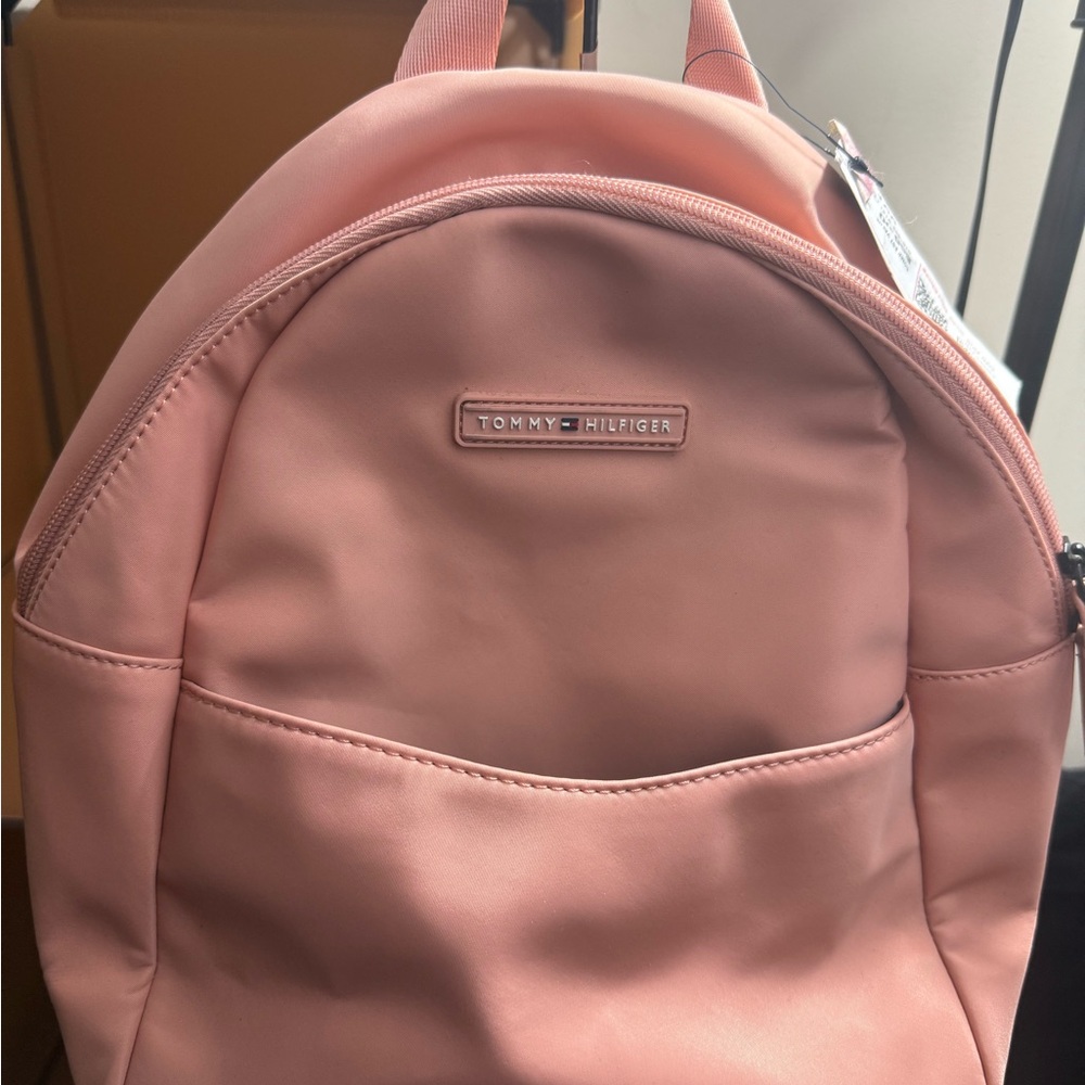 Tommy Hilfiger Black and Red Interior Backpack